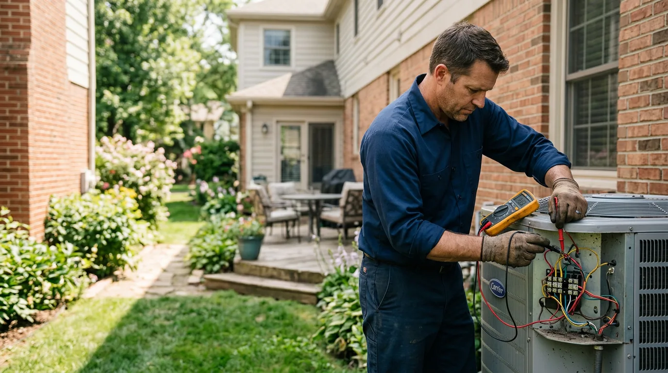 HVAC technician working near Green, KS